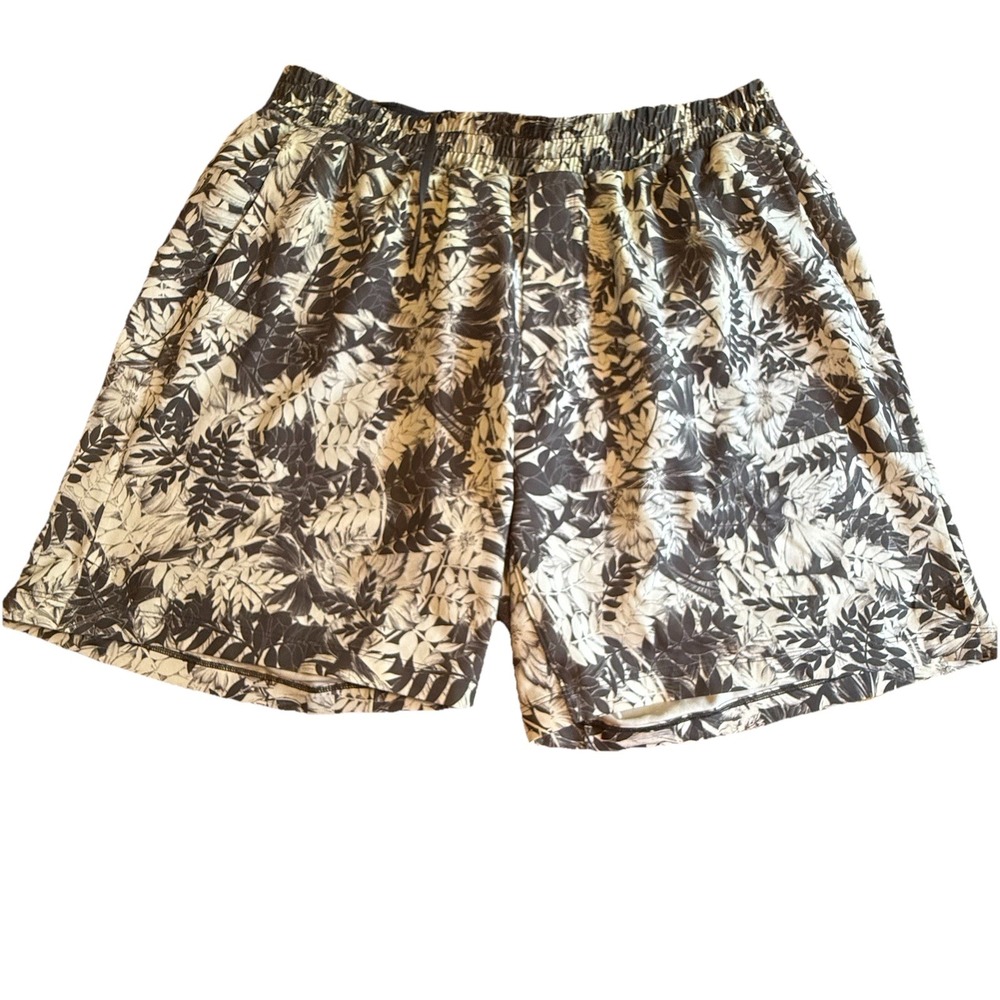 Lululemon Swim Trunks Mens XL Urban Tropic Channel Cross Board Short‎ 7"
